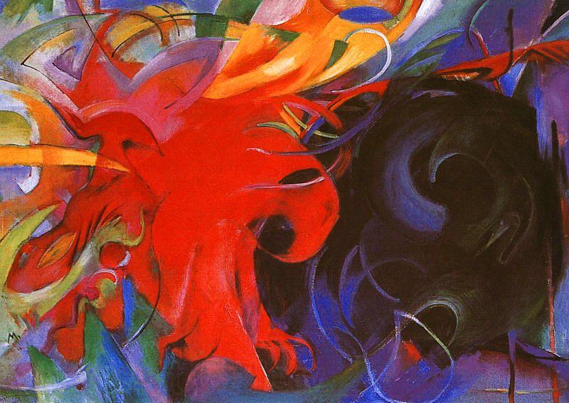 Franz Marc Fighting Forms Spain oil painting art